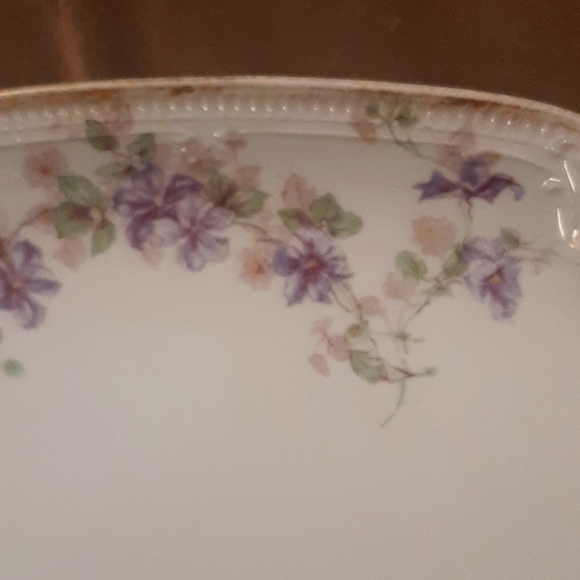 Antique Limoge GDA 17" platter 1890s for Eaton - Picture 2 of 5